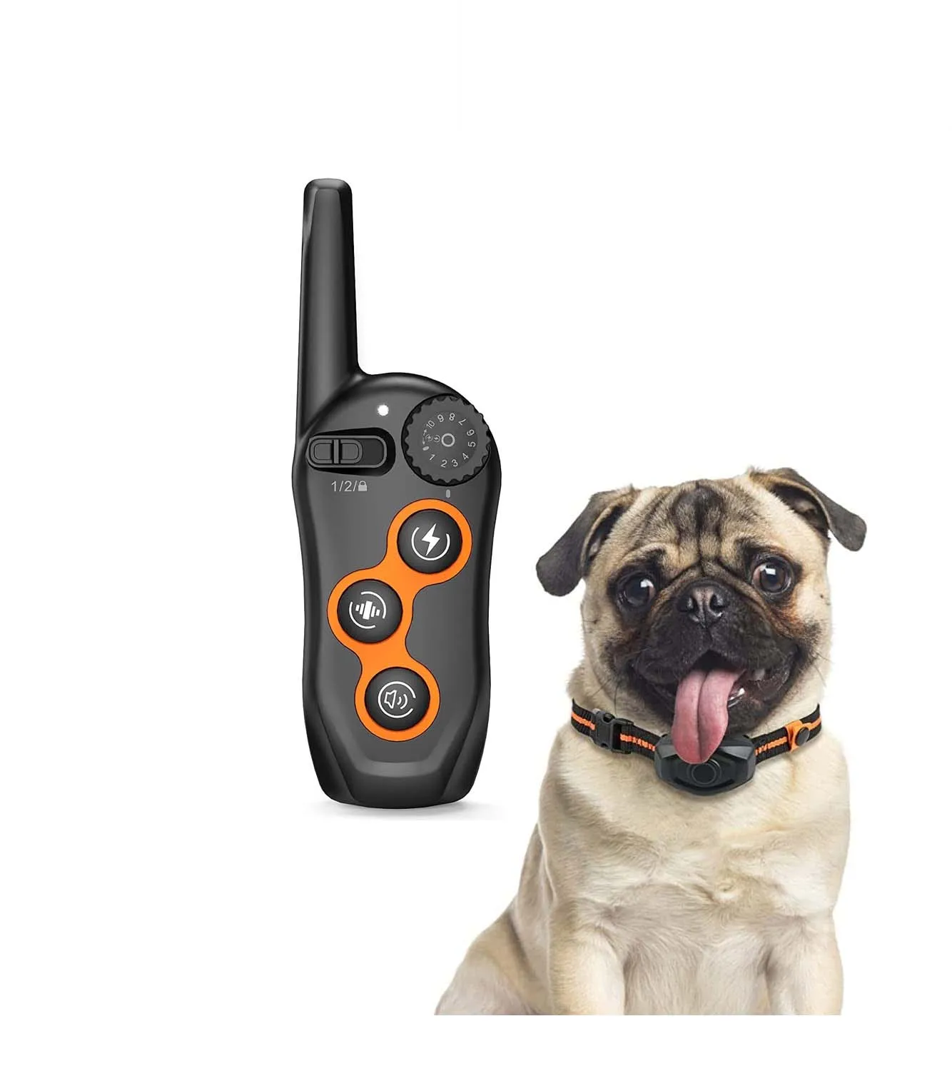 

Pet product 600M waterproof Rechargeable Remote Electric Dog Training Collar Shock Dog Collar With Wireless charging function