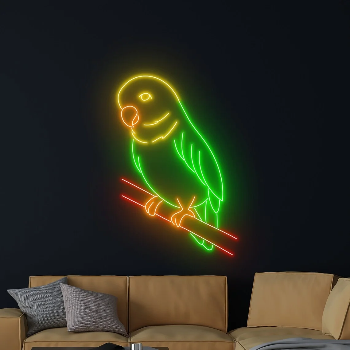

Budgie Neon Sign Budgie Bird Neon Sign Home Kid Room Wall Light Decor