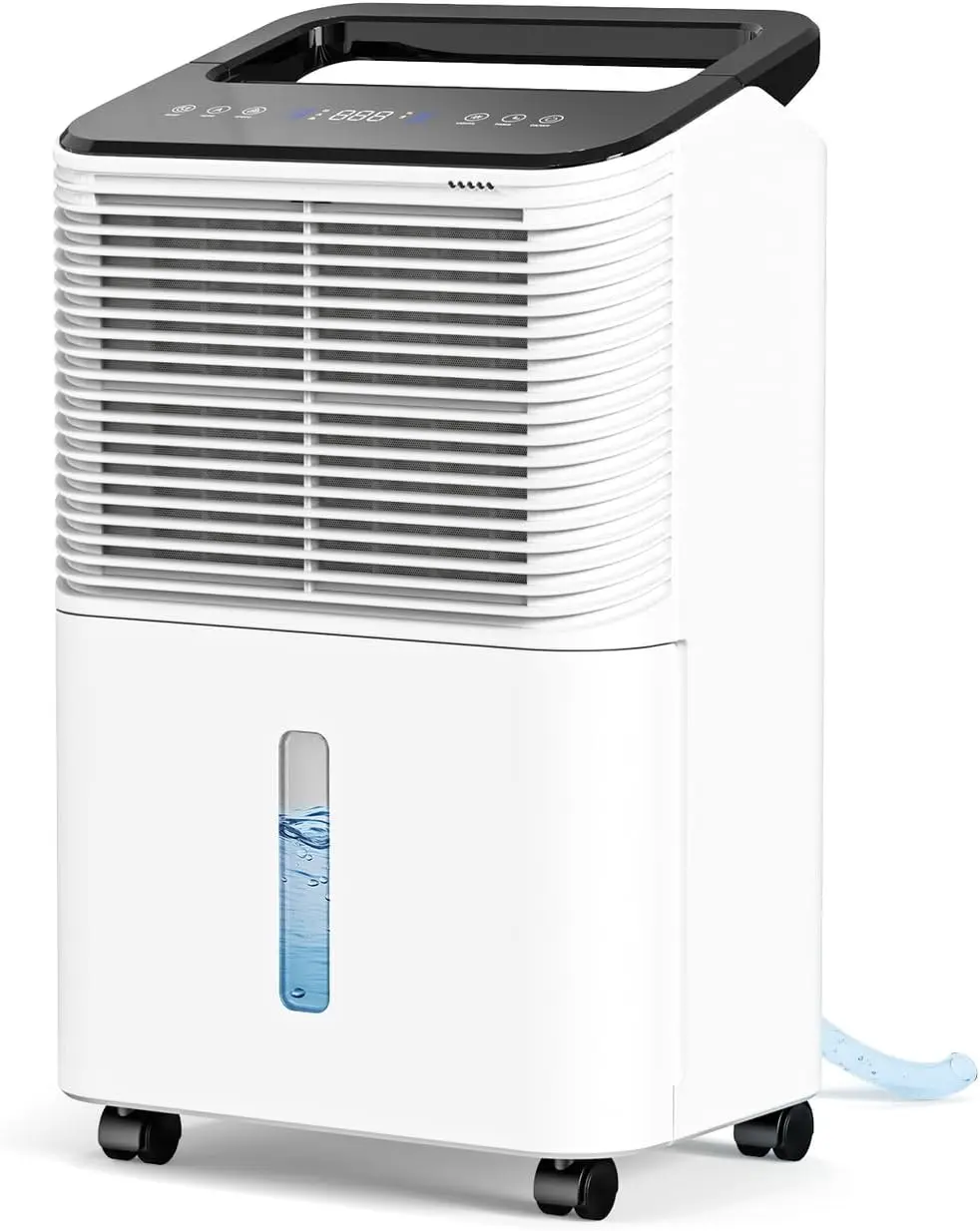 

Dehumidifier for Basement, with Drain Hose for Large Bedroom Bathroom, with Auto Humidity Control, 24H Timer