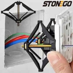 STONEGO 6/10/20PCS Wall Mount Switch Box Repair Tool, 86mm Length, High Mechanical Strength, Bottom Cassette Repairer
