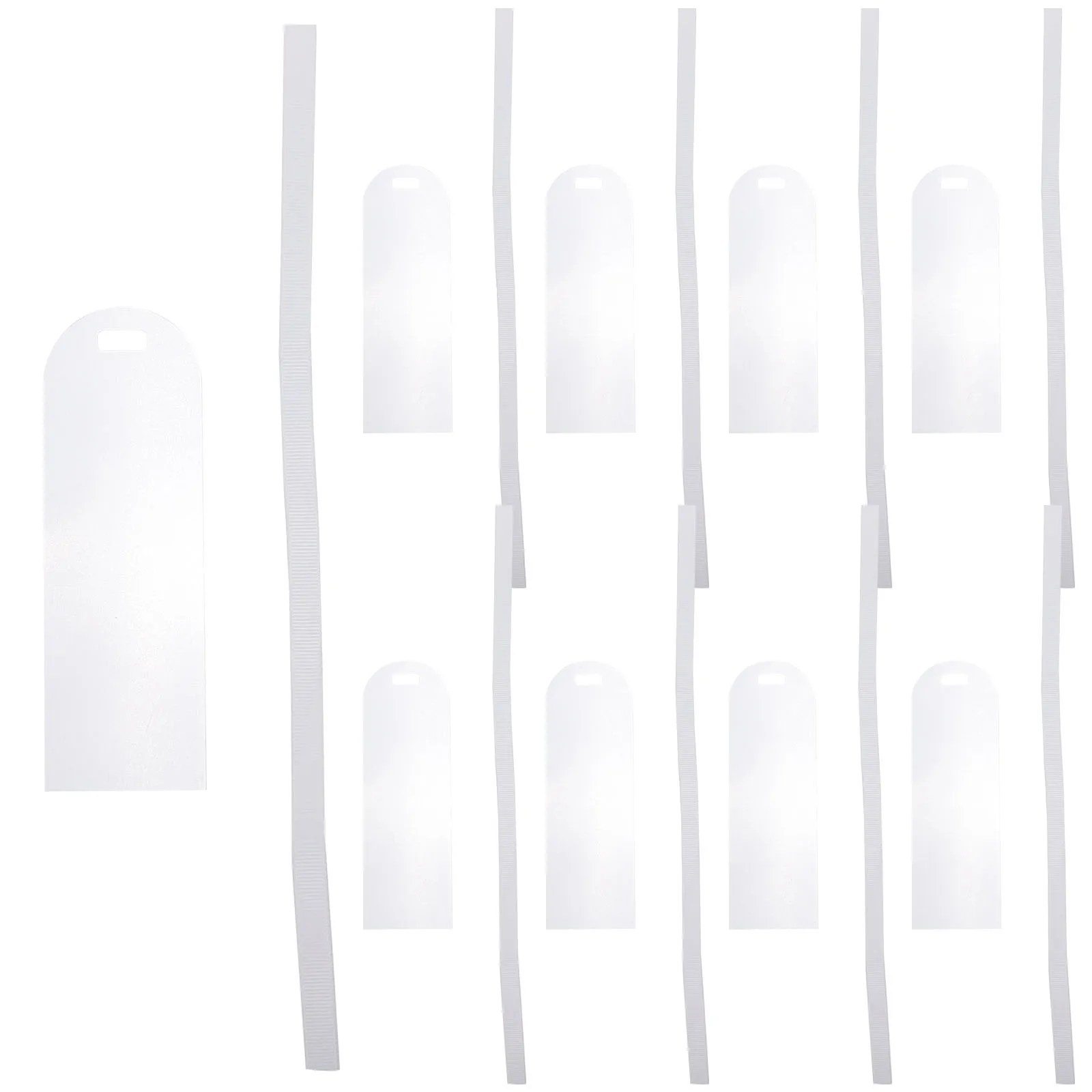 10 قطعة الإشارات المرجعية الاكريليك فارغة مستطيلة علامات الصفحة الشريط تصميم DIY بها بنفسك لوازم القراءة هدية لمحبي الكتاب #2