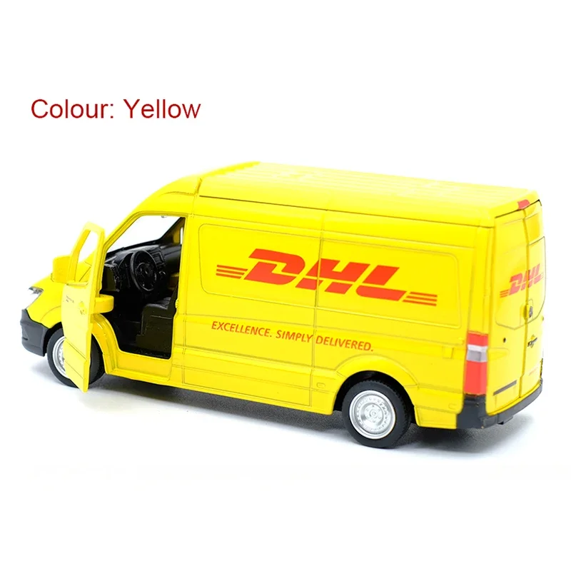 RMZ CITY 1:36 Sprinter Van (DHL) Alloy Diecast Car Model Toy With Pull Back For Children Gifts Toy Collection