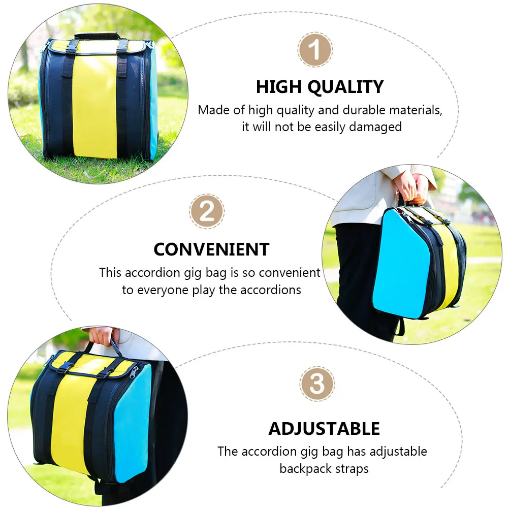 

Adjustable Backpack Straps Gig Bag Bass Carrying Case High-Quality Durable Accordion Storage Holder For Church Concert Music