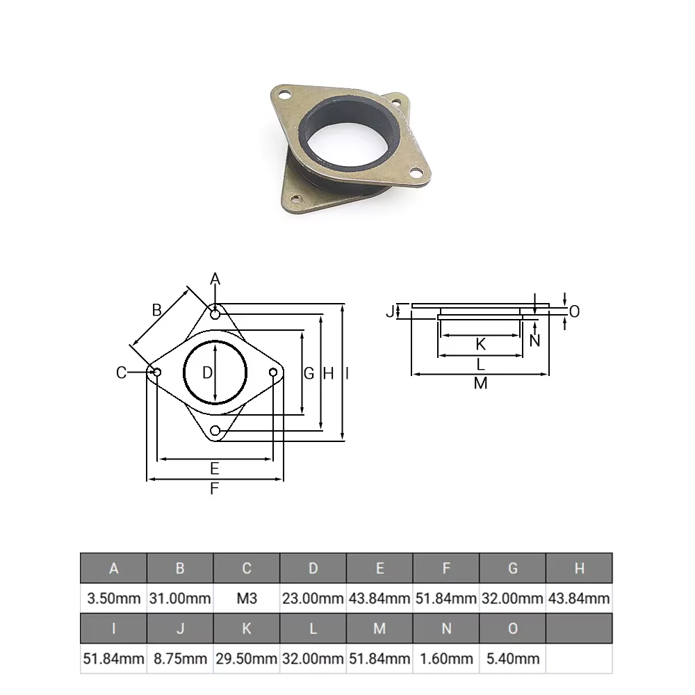 2 قطعة المطاط البرونزي معدن الاهتزاز المثبط ل Nema 17 23 محرك متدرج 42 57 امتصاص الصدمات الحد من الضوضاء طابعة ثلاثية الأبعاد باستخدام الحاسب الآلي