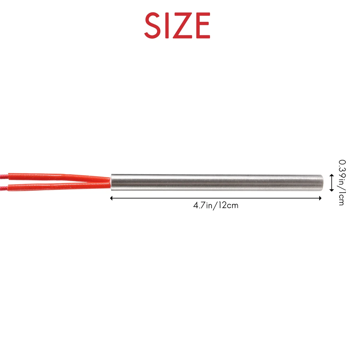 Resistenza elettrica 220 500 W riscaldatore 10x120mm