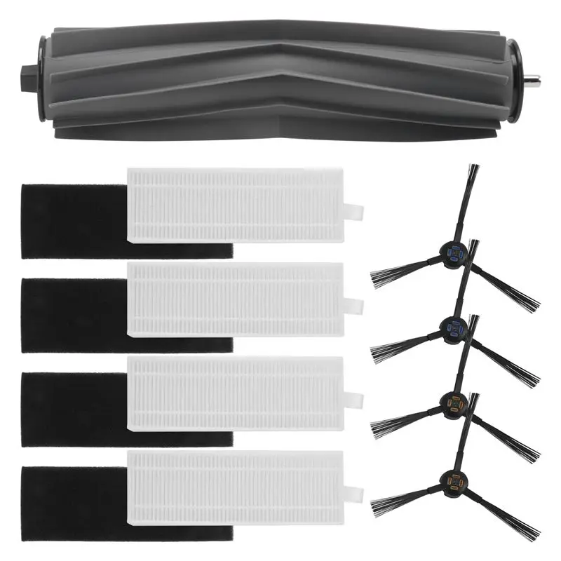 

ABKJ-Roller Side Brush Filter For ILIFE T20s Robot Vacuum Vacuum Cleaner Replacement Spare Parts