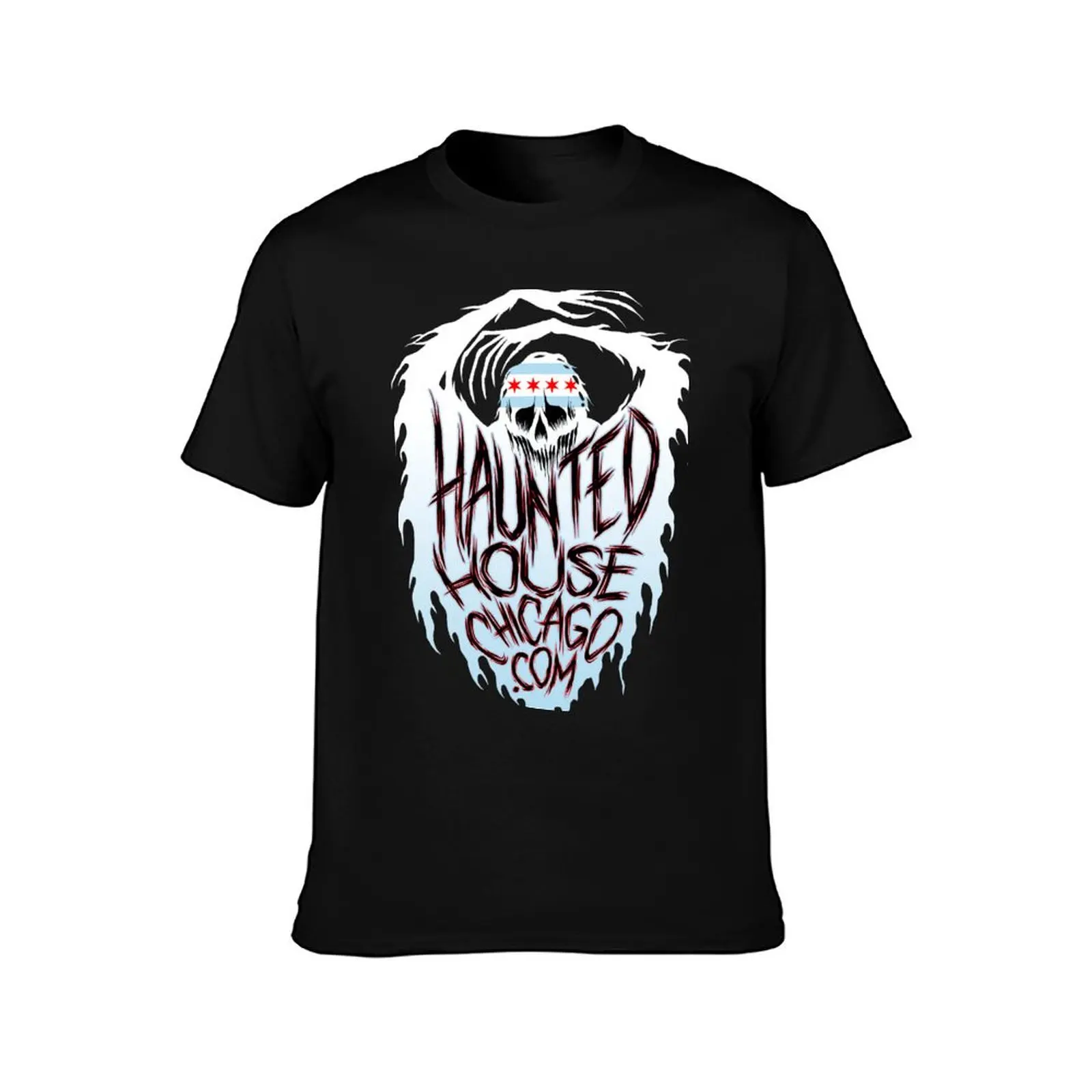 Haunted House Chicago Ghost T-Shirt Casual All Match Tee Shirt for Men T-Shirt