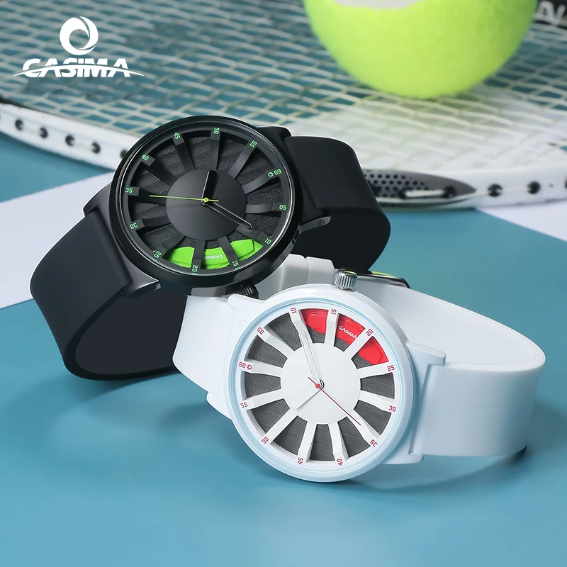 CASIMA Silicone Strap Sports Watches, Students Watches Couple Watches Quartz Movement, Waterproof, Model CS2151-1035
