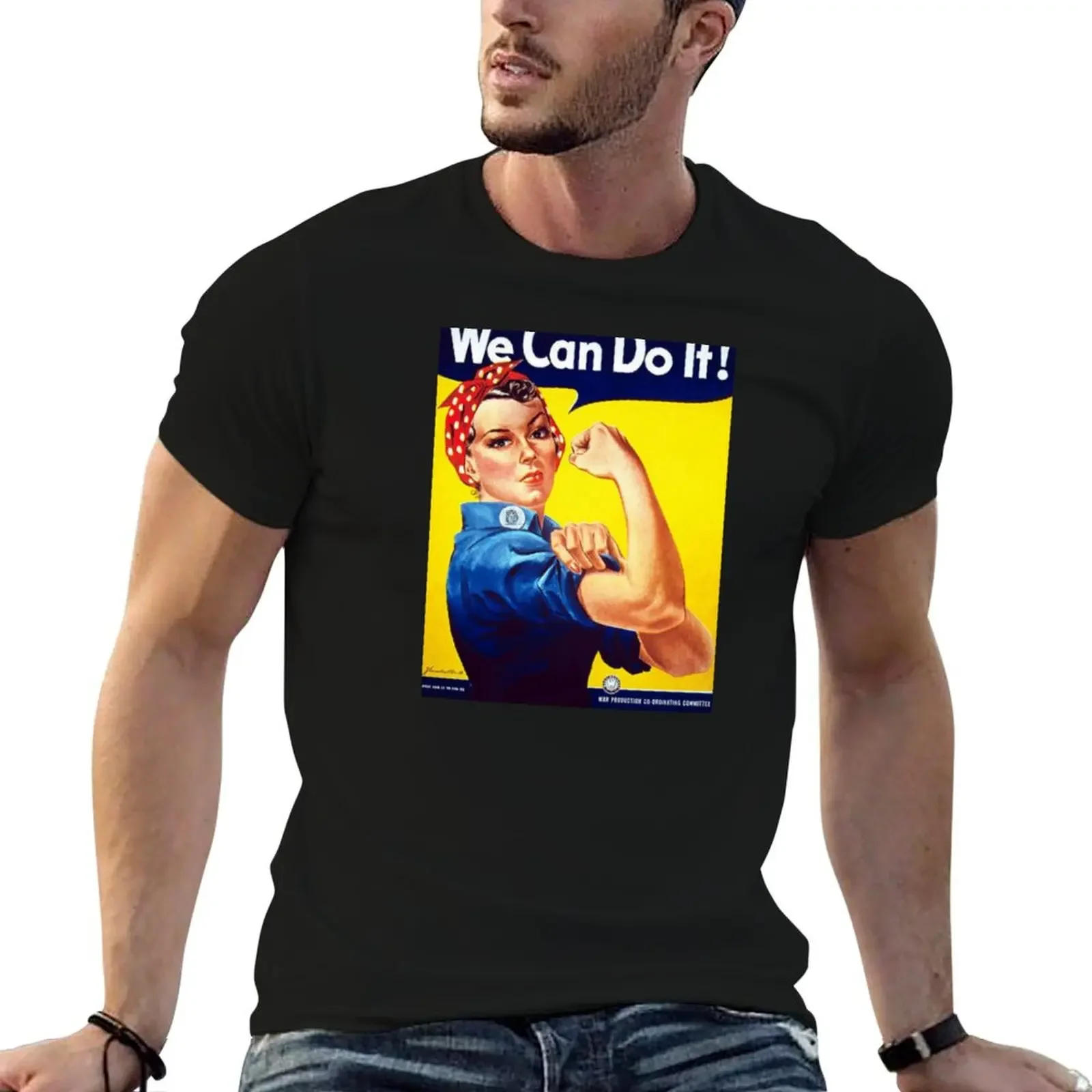 

Rosie the Riveter T-Shirt man t shirt cotton graphic tees hippie clothes new edition tshirts for men