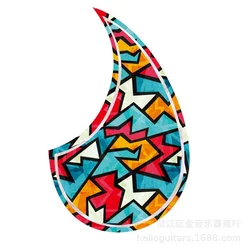 Guitar Sticker Self-adhesive Professional Guitar Guard Protective Sticker Anti-scratch Guitar Panel Decorative Sticker