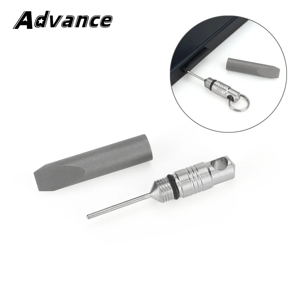 Маленькая игла для удаления карт из титанового сплава, брелок, подвеска, игла для карты мобильного телефона, EDC, уличный инструмент