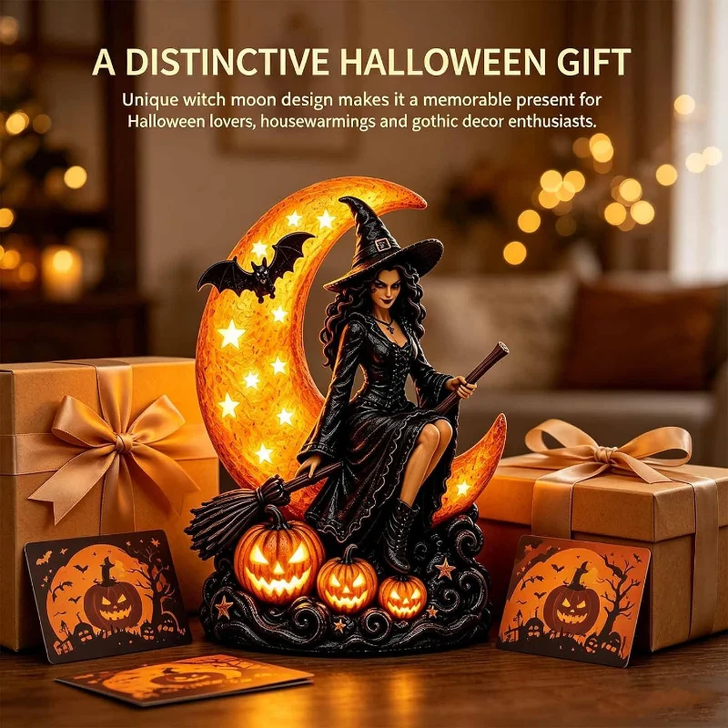 witch-statue-for-desk-halloween-decorations-halloween-witch-on-moon-lamp-resin-figurine-spooky-seasonal-home-for-halloween