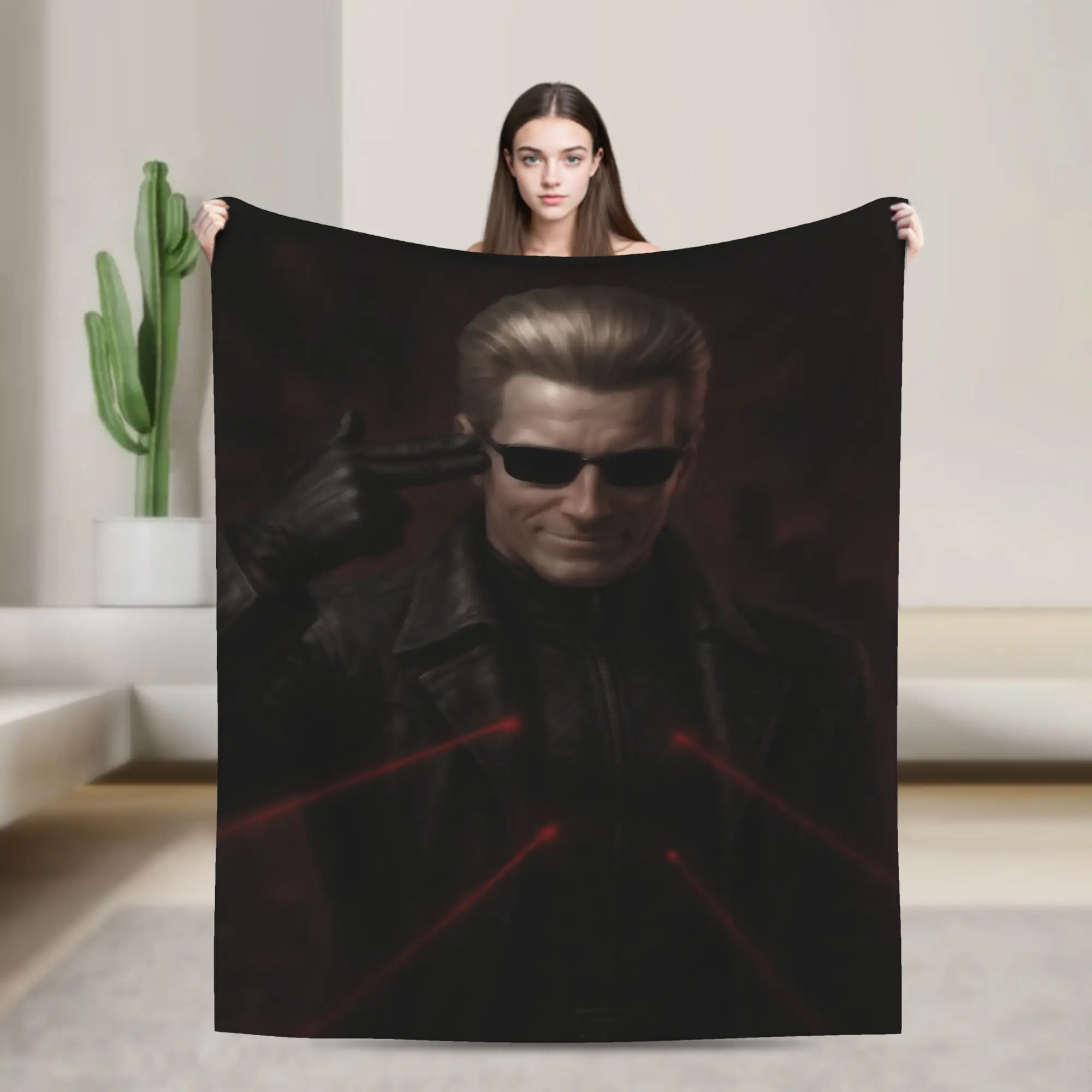 Albert Wesker  Blanket Multiple Sizes Soft and Lightweight  Throw Blankets for Sofa Couch and Bed