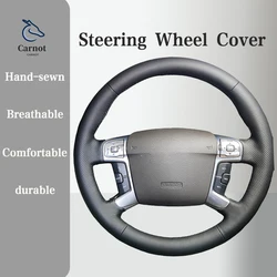 Microfiber Leather Car Steering wheel Cover For Ford Mondeo 2007-2014 Galaxy 2006-2015   Handle Cover Interior Car Accessories