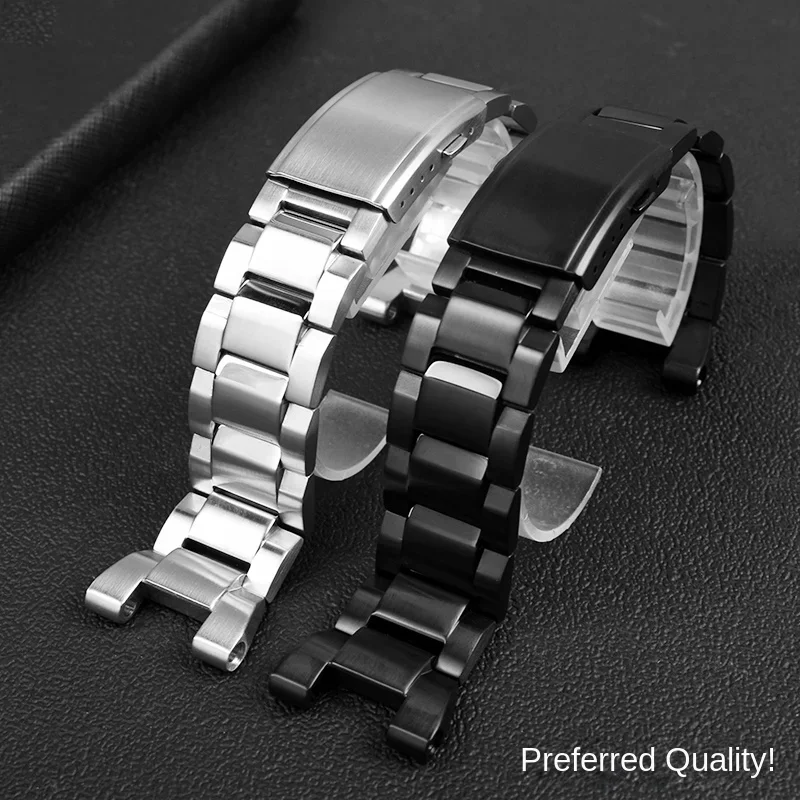 High quality metal watch band for Casio G-SHOCK GST-B100 W300 precision steel watch chain 410 310 S110 W130L 400G S310 S210 S120