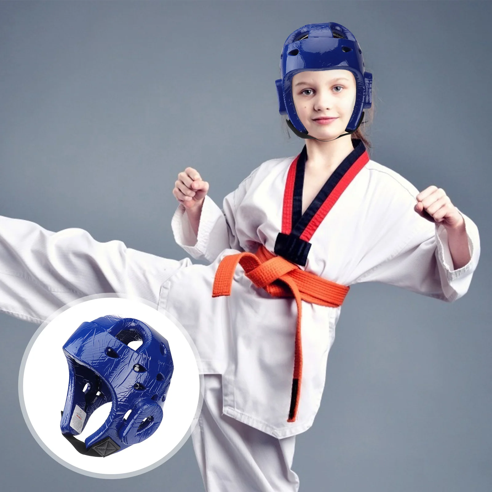 

Taekwondo Children Sparring Headgear Kid's for Boxing Adjustable Face Guard