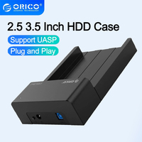 ORICO Hdd Case 2.5&3.5 inch USB 3.0 SATA 5Gbps Hard Drive Enclosure for SSD HDD External Hard Drive Disk Case Support UASP 18TB