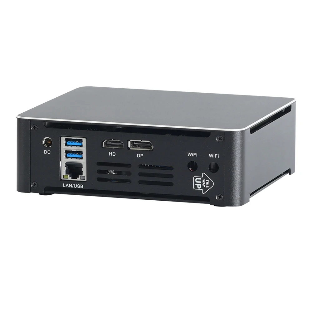 كمبيوتر صغير HUNSN 4K، كمبيوتر مكتبي، Intel I5/I7، BM21، Windows 11/Linux Ubuntu، WiFi 6، BT 5.2، DP1.4a، Server، HDMI2.1,6USB، مروحة ذكية