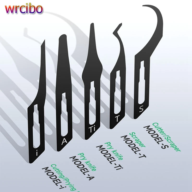 

Механик 5 в 1, мобильный телефон, процессор NAND, черный набор лезвий для удаления клея, материнская плата, скребок для чипа BGA, нож, инструменты для разборки