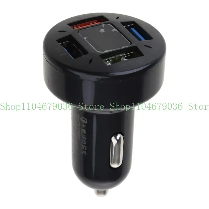 652F Four USB Laptop Tablet Phone Car 4.8A QC3.0 Adapter Quick
