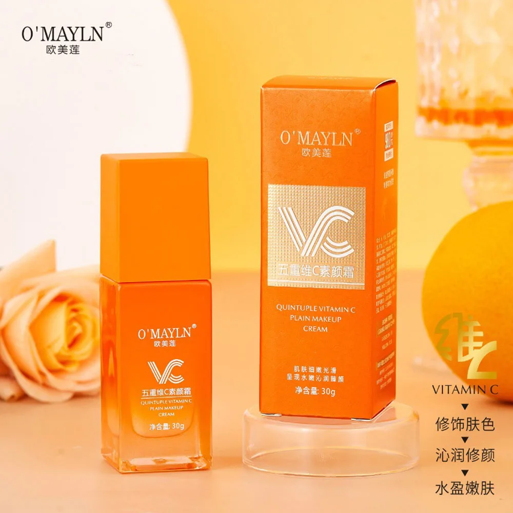 Five Dimensional C Natural Cream Hydrating Moisturizing Brightening Skin Vitamin C Face Cream Concealer  Korean skincare product