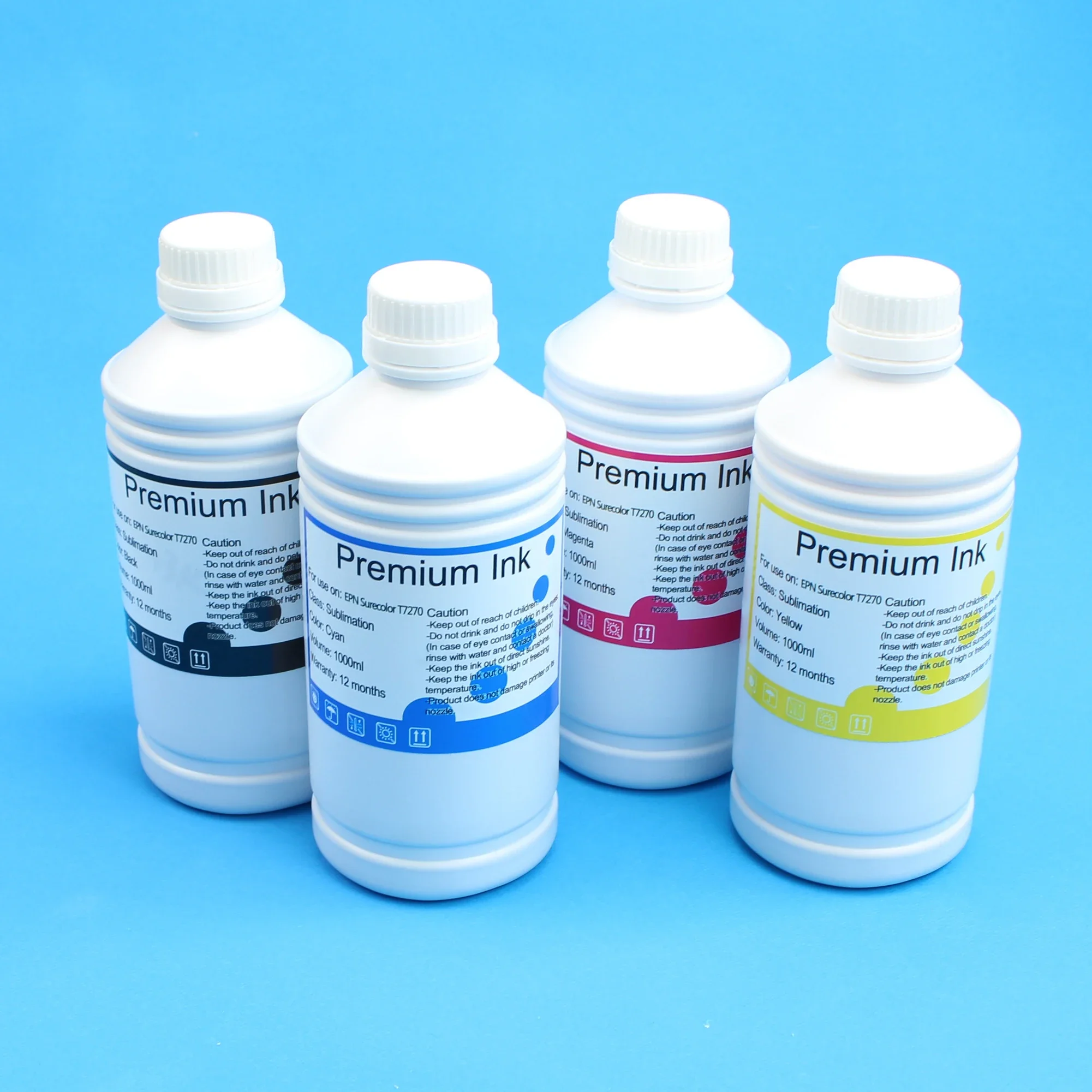 Cartucho de tinta pigmentada para impresora HP Designjet, 4 colores, 1000ml, 1 litro, 711, 711XL, T120, T520, T130, T530, CISS BK, C, M Y