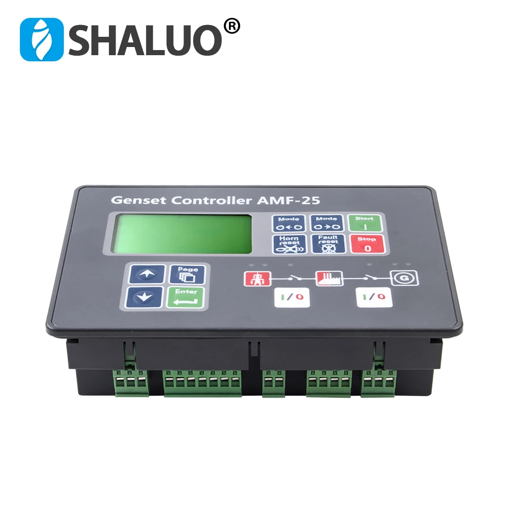 Factory Supply AMF25 AMF20 Diesel Generator Controller Auto Start Genset Control Module LCD Display Compatible With Original