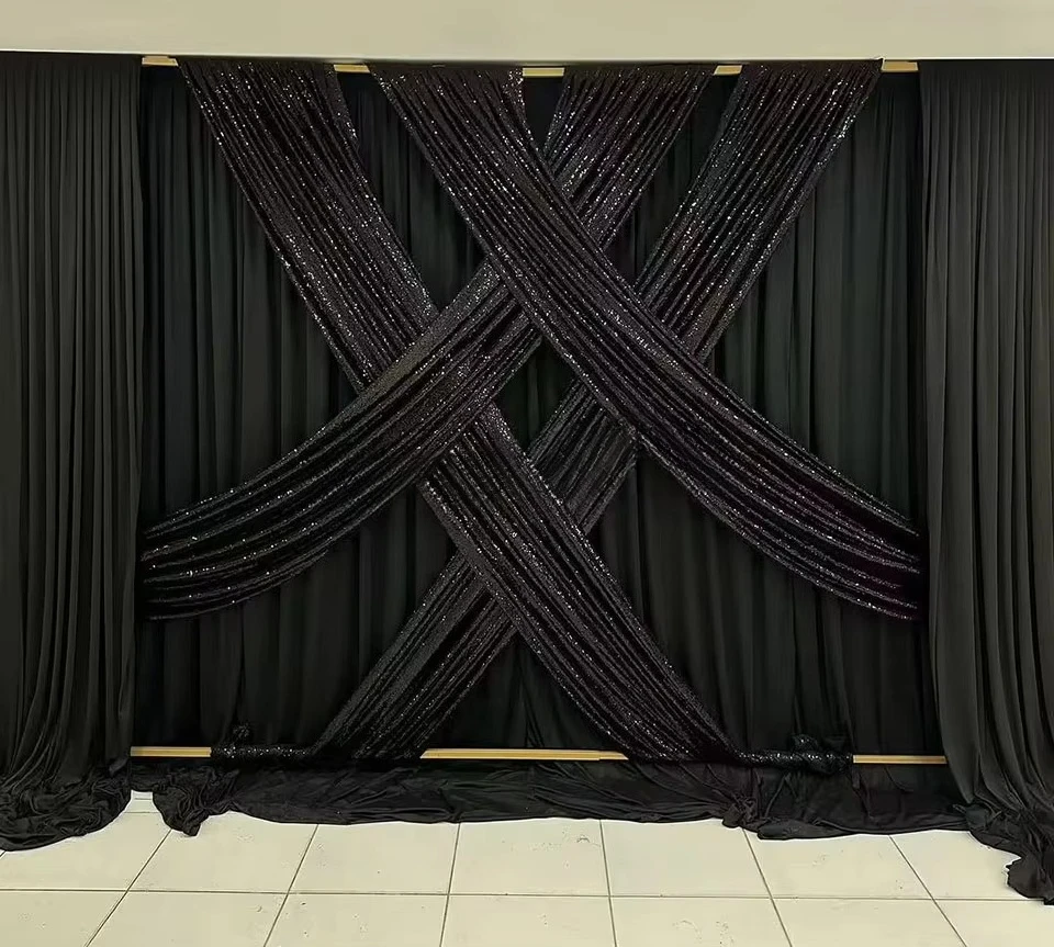 Wedding setting background curtains