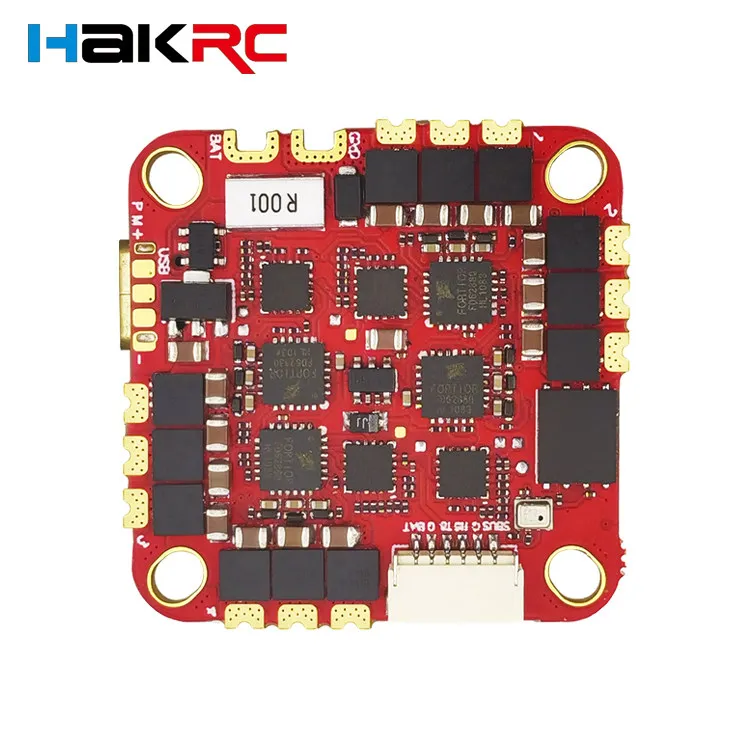 HAKRC F722 40A AIO Flight Controller - All-in-One for 5 Inch Racing Drones, Dual USB Ports, 2-6S Support, Betaflight