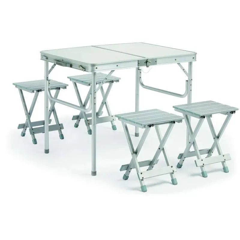 Modern Lightweight Aluminum Outdoor Folding Camping Table and Chair Set for Park Catering