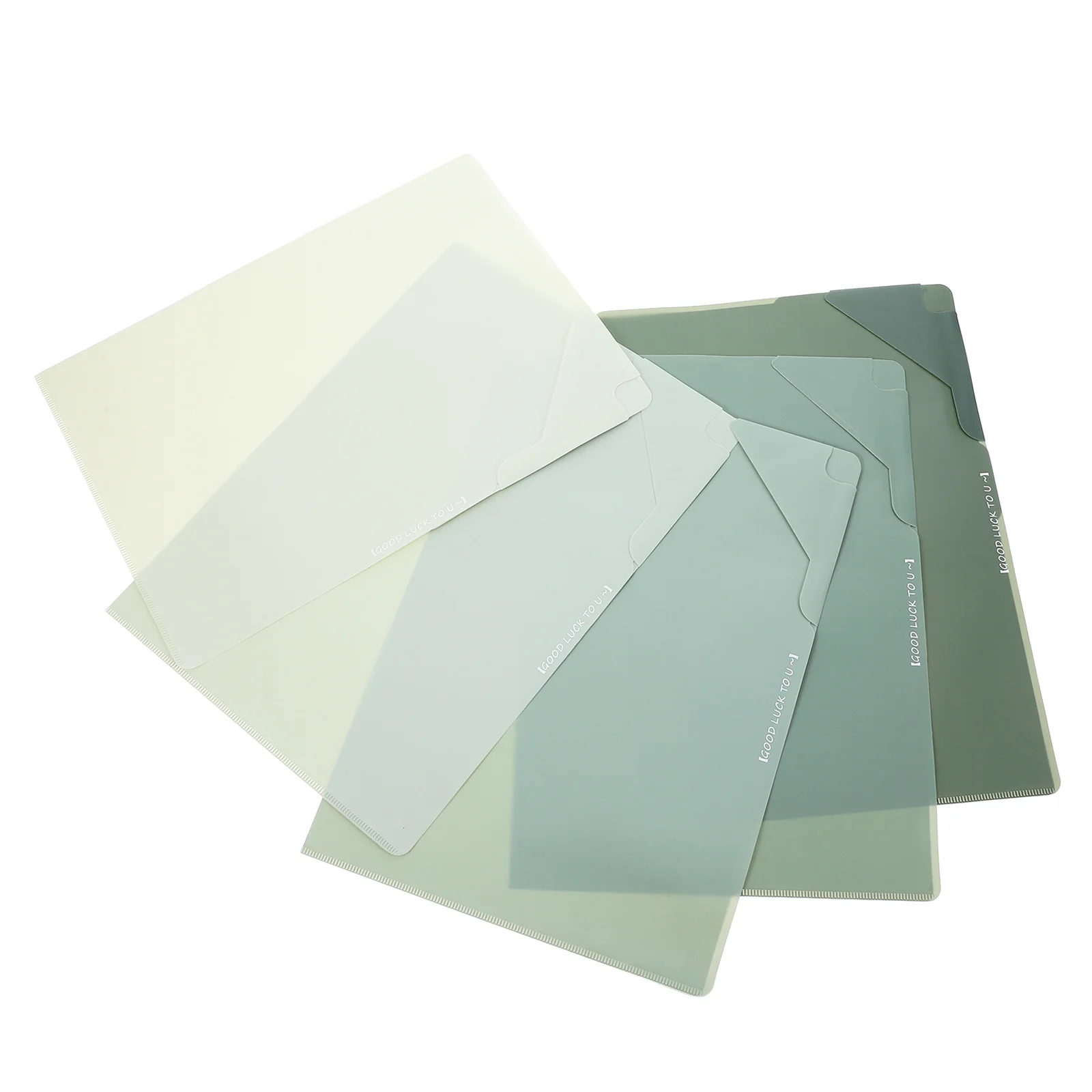 

5pcs Gradient File Folders Letter Size Plastic Pocket File Folder For Office Organization Home School Filing Needs Office