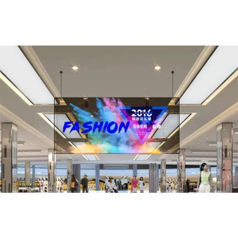 Outdoor P4 Transparent LED Display Full Color Transparent LED Panels LED Transparent Display for Showroom