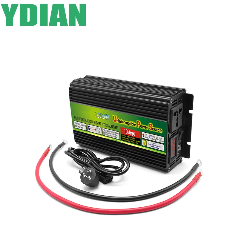 800W UPS Inverter, Input 12V,TO 220V 110V Max 1600W UPS function, high quality Modified sine wave charging inverter