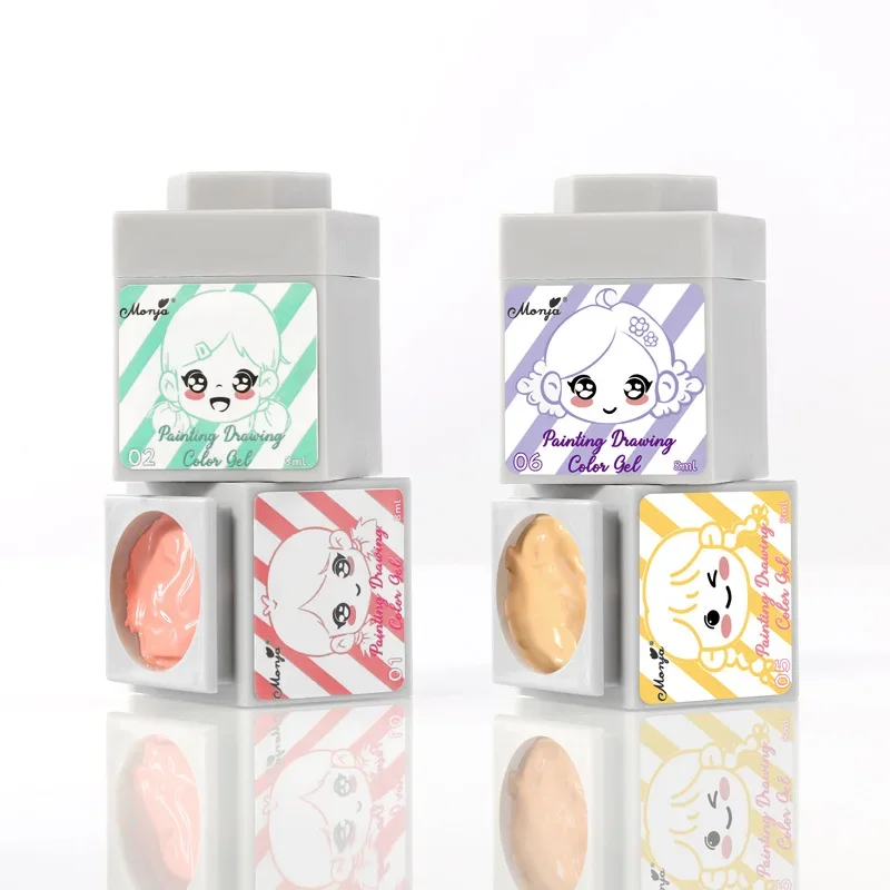 

20Colors/Set 8ML Pat Painting Gel Nail Polish Set Gradient Semi Permanent Soak Off UV LED Nail Art Gel Varnishes For Manicure