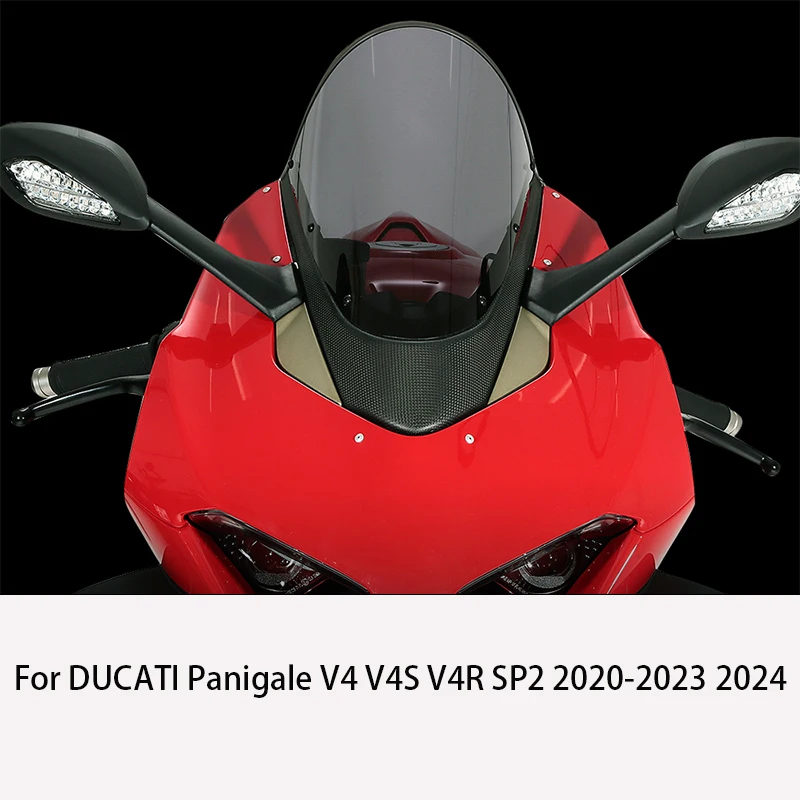 

Лобовое стекло для DUCATI Panigale V4 V4S V4R SP2 2020-2023 2024, переднее лобовое стекло из углеродного волокна для мотоцикла, ветрозащитный экран, воздушный дефлектор