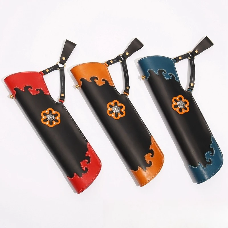 Aljava de couro, aljava pendurado na cintura, suprimentos para tiro com arco