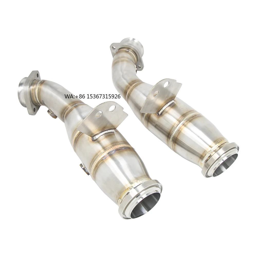

Kyostar SS304 Stainless Steel Racing Exhaust Downpipe Compatible C400 C450 C43 M276 3.0T Custom Car Exhaust Pipes