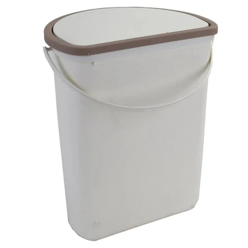 

10L Plastic Trash Can Trash Bin With Lid For RV Camping Boats Caravan Motorhome Door Or Wall Mounting Waste Bin