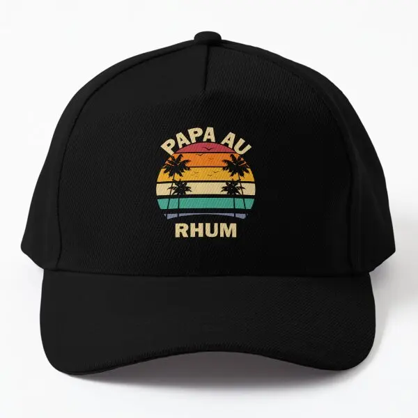 Rigolo Alcool Fete Des Pere Papa Au Rhum  Baseball Cap Hat Casquette Sun Fish Mens Black Bonnet  Summer Sport Spring  Printed