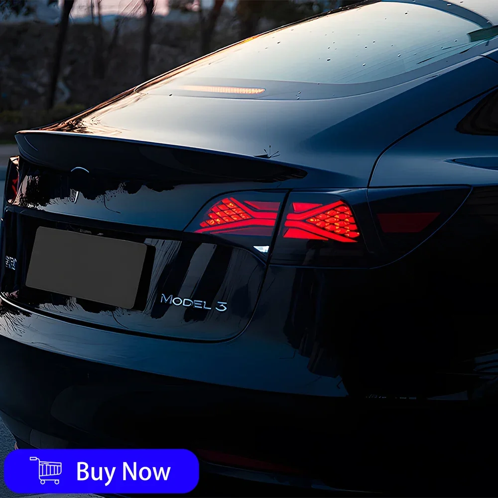 

For Tesla Model 3 Model Y 2019-2023 Car Taillights Assembly LED Auto Rear Lamps Upgrade Dynamic Streamer Brake Light Accessories