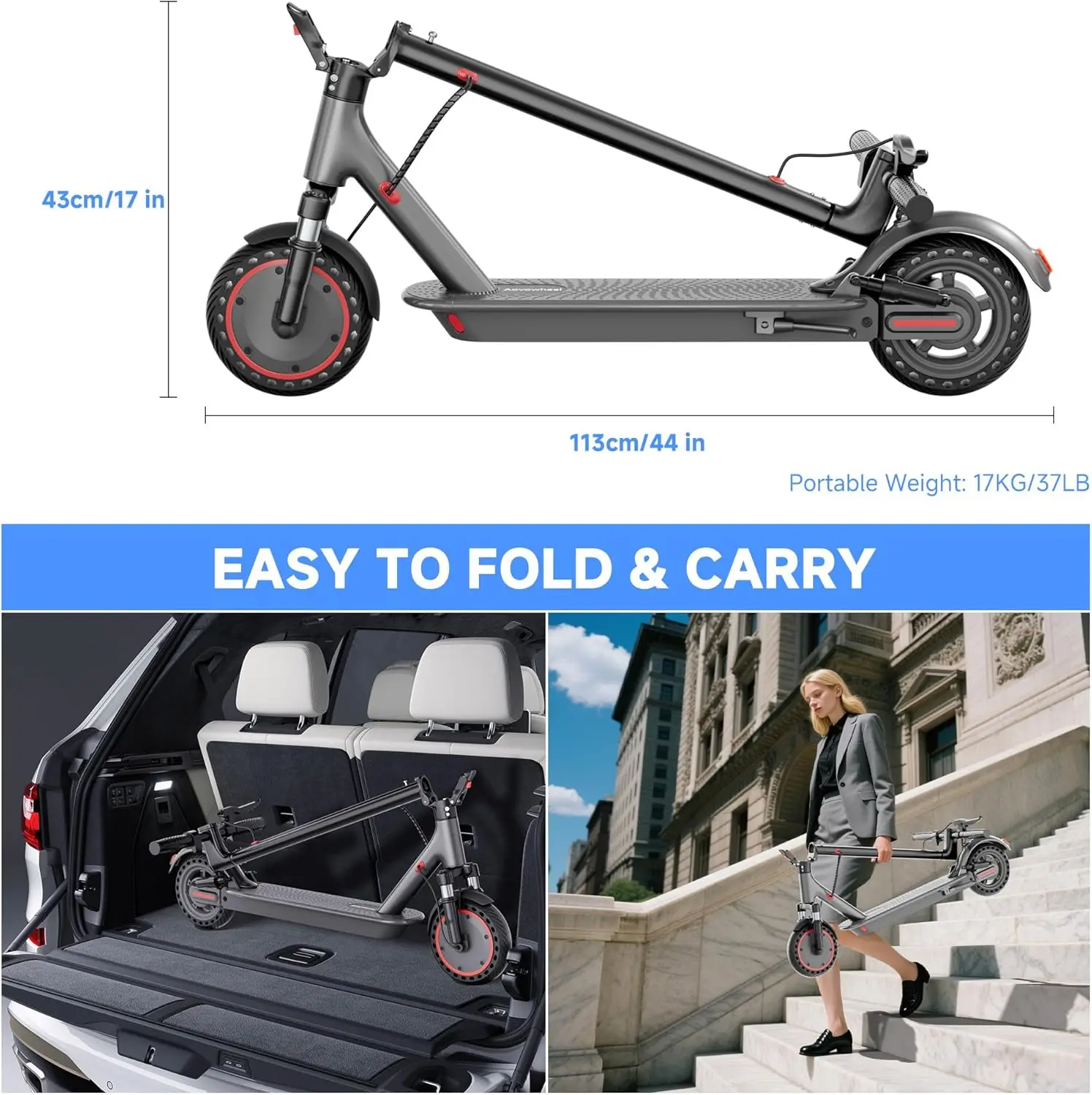 500W Foldable Electric Scooter 6