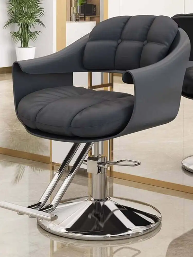 Shop Hair Salon Barber Chair Internet Celebrity Chair Hair Salon Special Lifting Rotating Haircut Chair Barber Shop Dyeing and