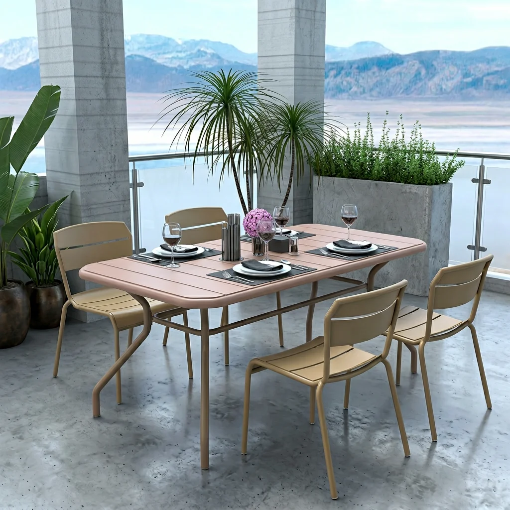 Ensemble de table à manger en  - Outdoor Furniture Zone avis et prix
