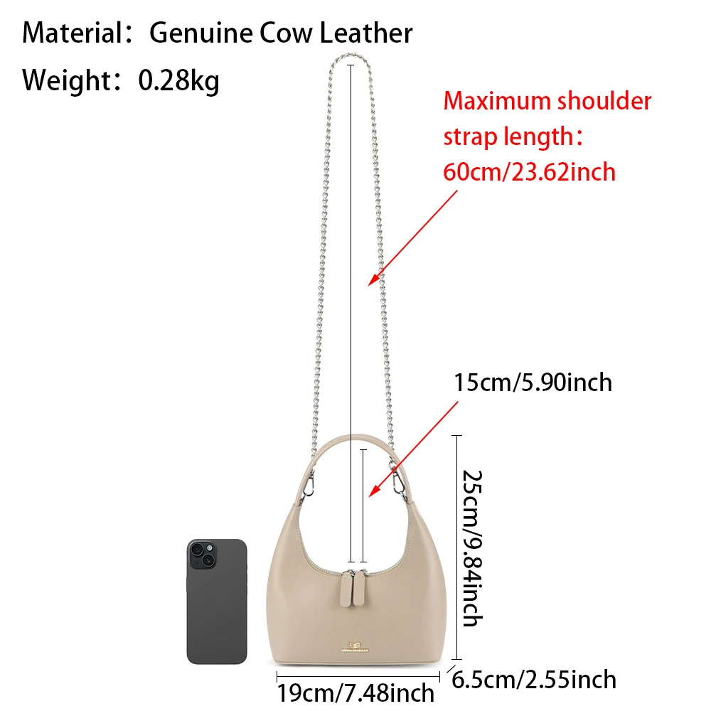 Royal Bagger แฟชั่น Mini กระเป๋าถือผู้หญิงหนังแท้ Crossbody กระเป๋าลําลองไหล่กระเป๋า 2601