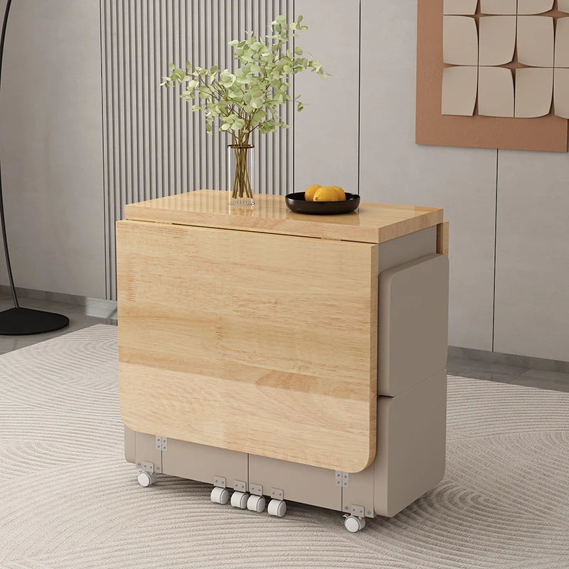 

Nordic Foldable Dining Table And Chairs 4 Piece Set Modern Minimalist Rectangular Compact Space Saving Kitchen Dining Room