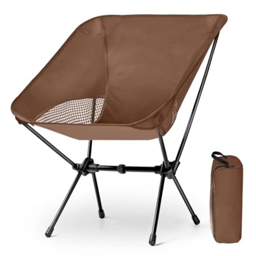 

Lightweight Portable Camping Chair - Folding Backpacking Hiking Chair with Carry Bag for Outdoor Travel, Beach, Picnic, Festiva
