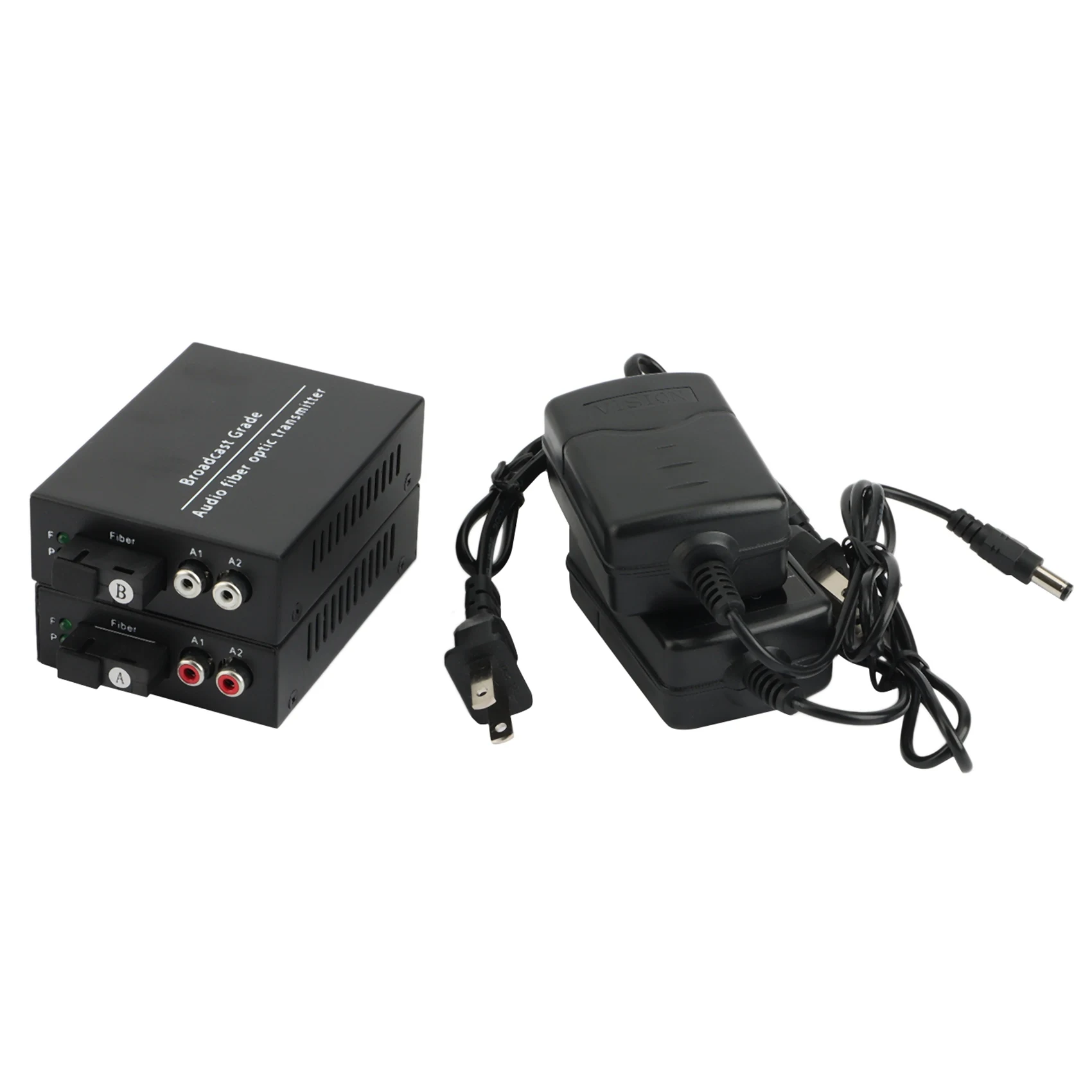 Ingenious-2CH Audio Over Fiber Optic Media Converters - Singlmode Fiber Up 20Km Multimode 500M For Broadcasting Intercom System