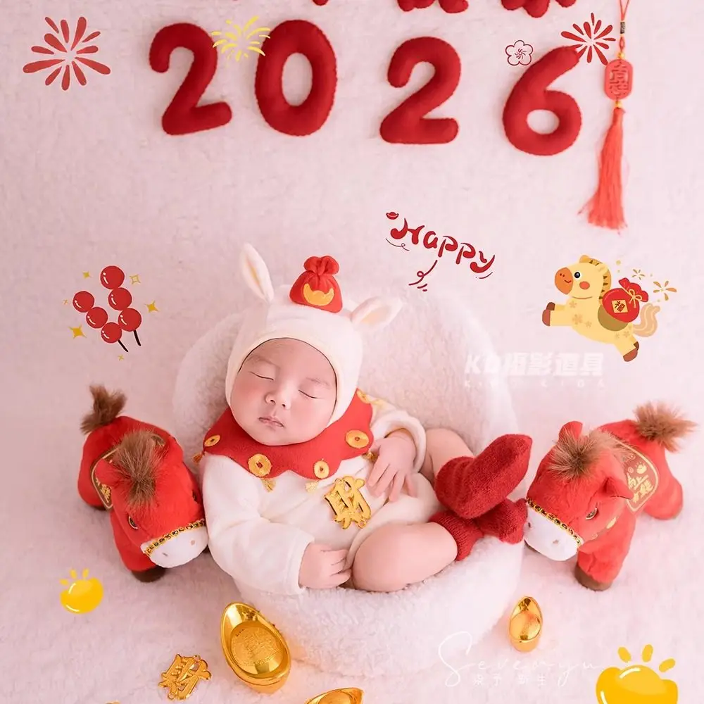 

Newborn Photography Outfits New Year Studio Themed Sets bebe disfraz recién nacido newborn props photography 아기 코스프레