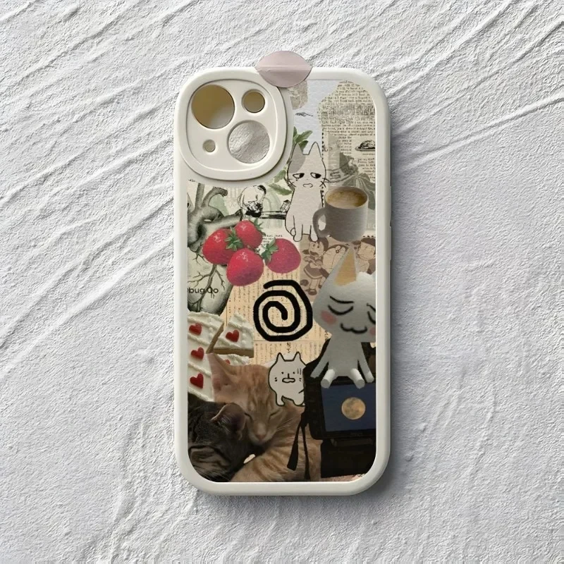 Funda de silicona para teléfono móvil Samsung, carcasa bonita de Toro Inoue Cat para Samsung S24 S23 S22 S21 S20 S10 FE Note20 Plus Ultra Lite 5G