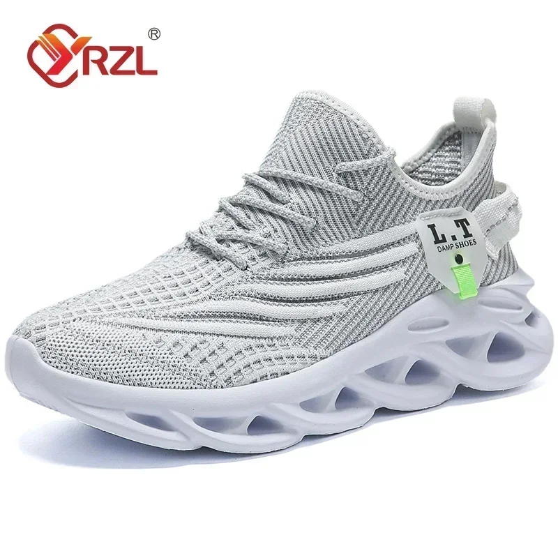 Yrzl Men Sports Running Scarpe da jogging nero Sneaker casual Sneaker esterno Mesh traspirante Donne leggero Assorbimento Black Tennis